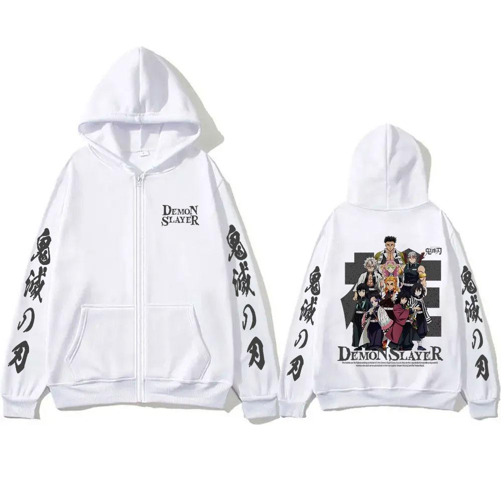 

Anime Devil Killer Pattern Zipper Hoodie Men s and Women s Casual Oversized Zipper Jacket Men s Casual Zipper Sweatshirt XXXL