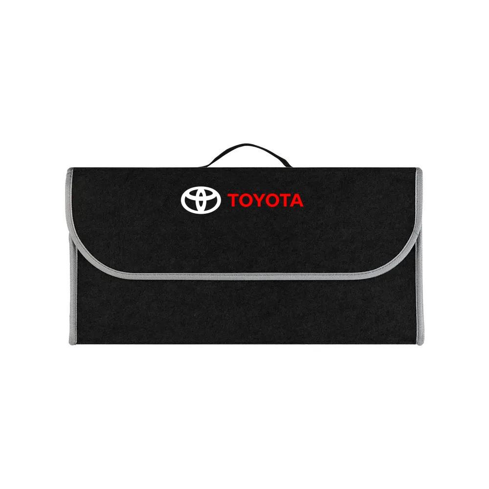 Naklejka samochodowa Do Toyota Corolla Camry RAV4 Yaris Hilux Prius PRODA Składany organizer z filcu do schowka w bagażniku Pudełko do przechowywania i porządkowania