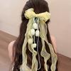 Pendant Tassel Muguet Flower Hairpin Mesh Ribbon Organza Bowknot Barrette  Bridesmaids