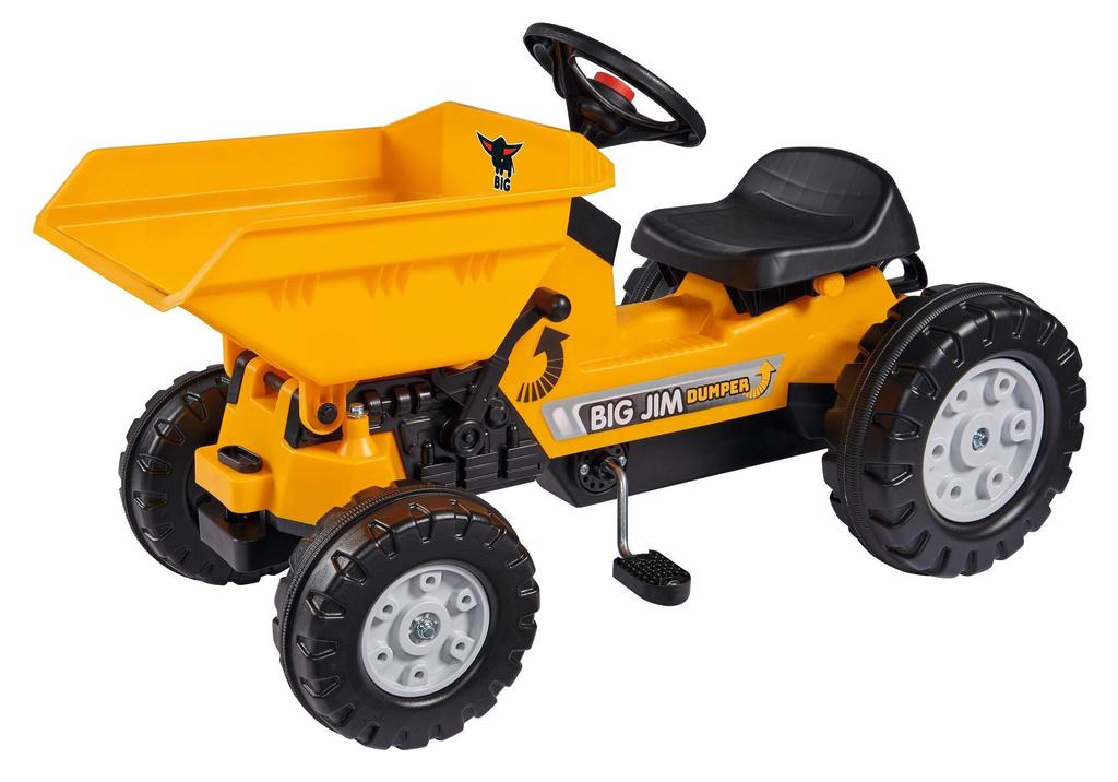 Big Jim Dumper - Camion à Bascule Pour Enfant Dès 3 Ans - Siège Réglable 3 Positions - Fabriqué En Allemagne