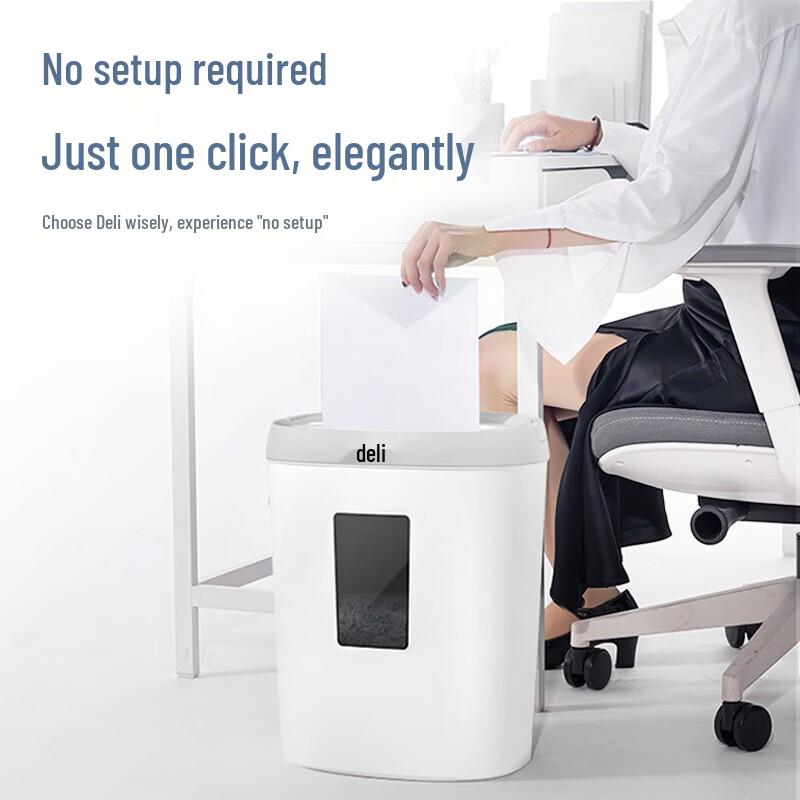 Deli 9929 P-4 Cross-Cut Personal Paper Shredder