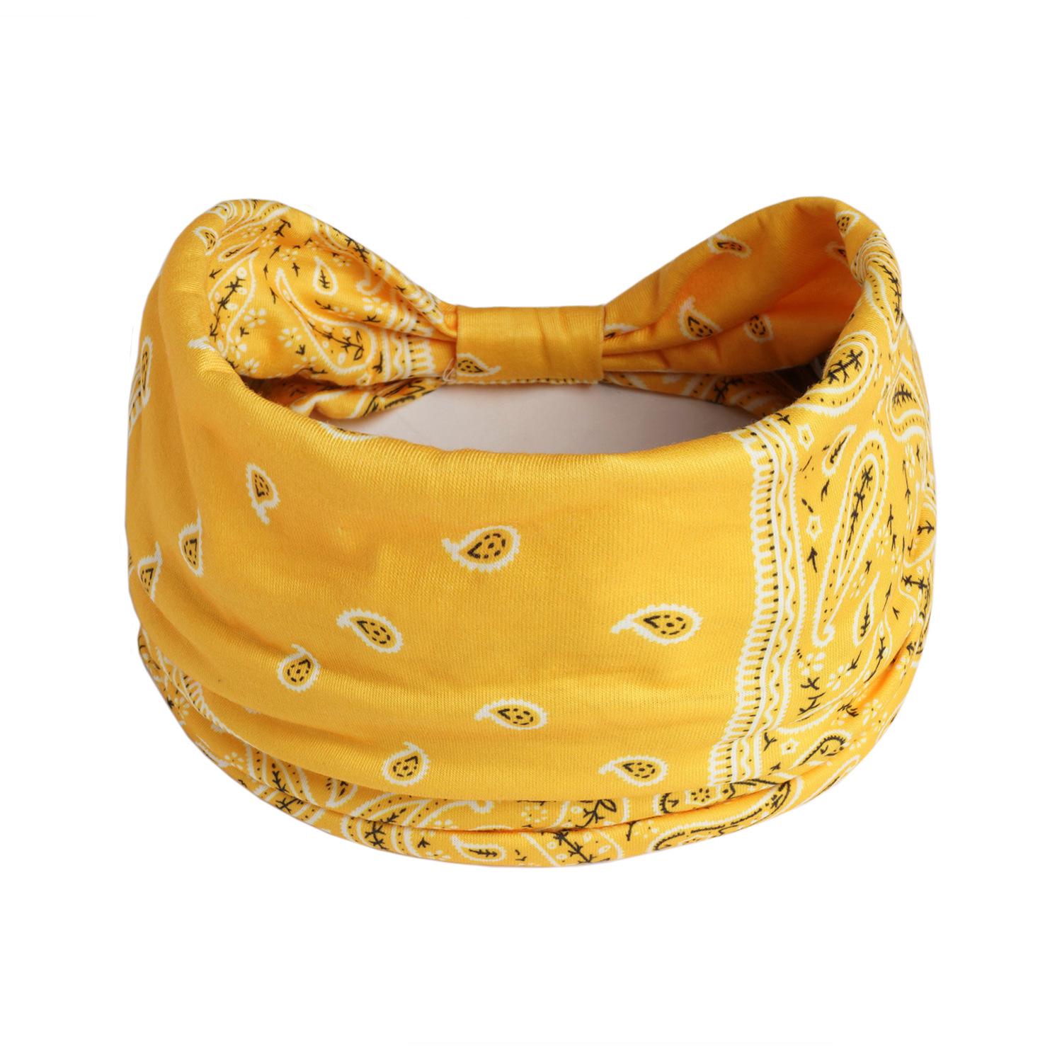 

Bohemian Retro Cashew Wide Yoga Headband Hair Accessory