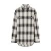 MO&Co. Women's Plaid Loose Shirt Cardigan