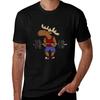 Funny Moose Weight Lifter Cartoon Tshirt Unisex T Shirts Graphic Tshirt