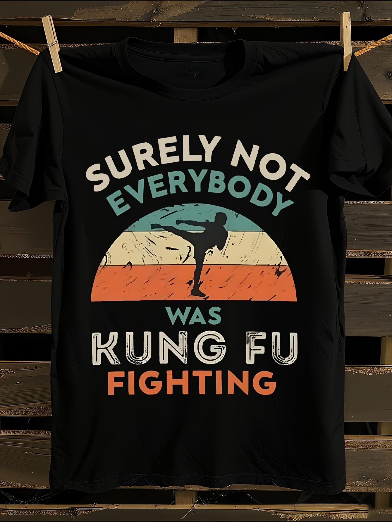 Funny Kung Fu Fighting Graphic Tshirt XL
