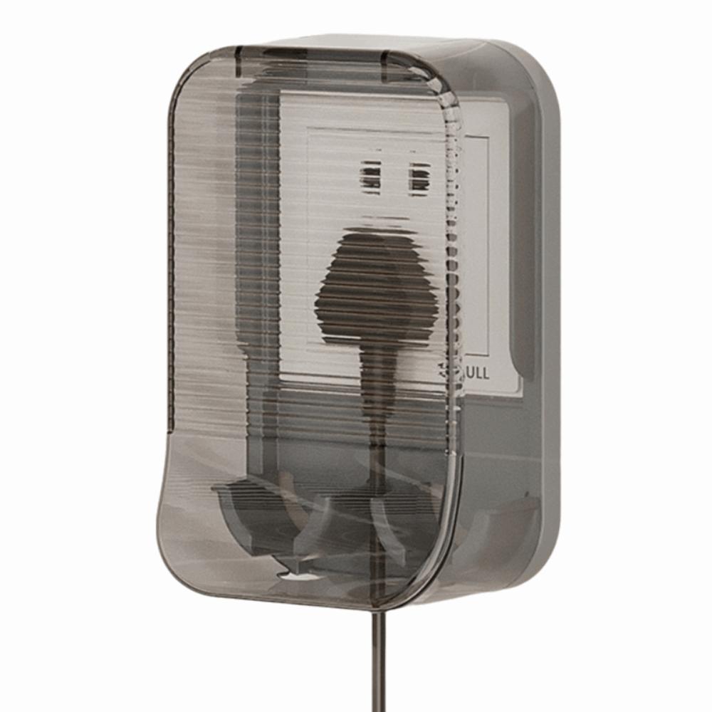 Clear Waterproof Socket Cover Durable Socket Plate Guard  Bathroom Switch single row grey