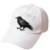 Gothic Baseball Cap with Embroidery Crow Pattern Baseball Hat for Men and Women Comfortable Sport Activity Wear