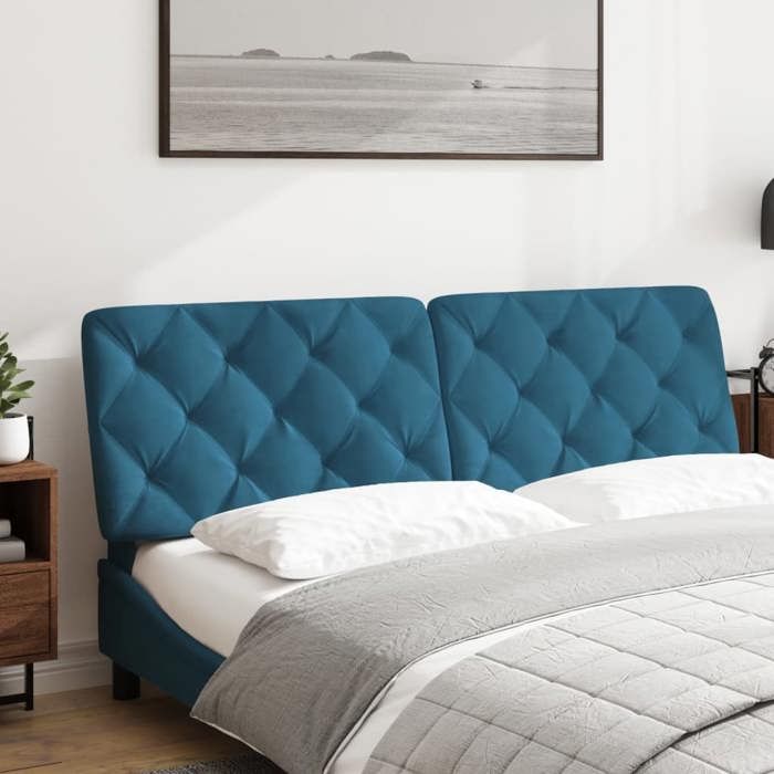 VidaXL Coussin de Tête de Lit, Oreiller de Tête de Lit avec Bandes Auto-agrippantes, Coussin Rembourré Chambre à Coucher, 374737