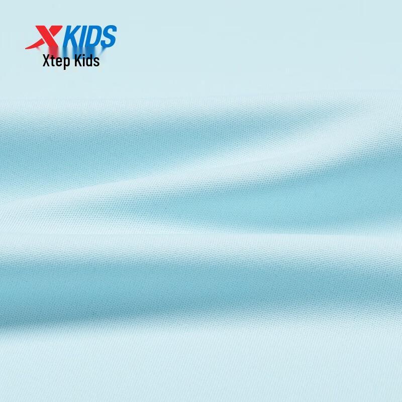 Xtep Kids' Unisex Big Letter Print Short Sleeve Knit Set
