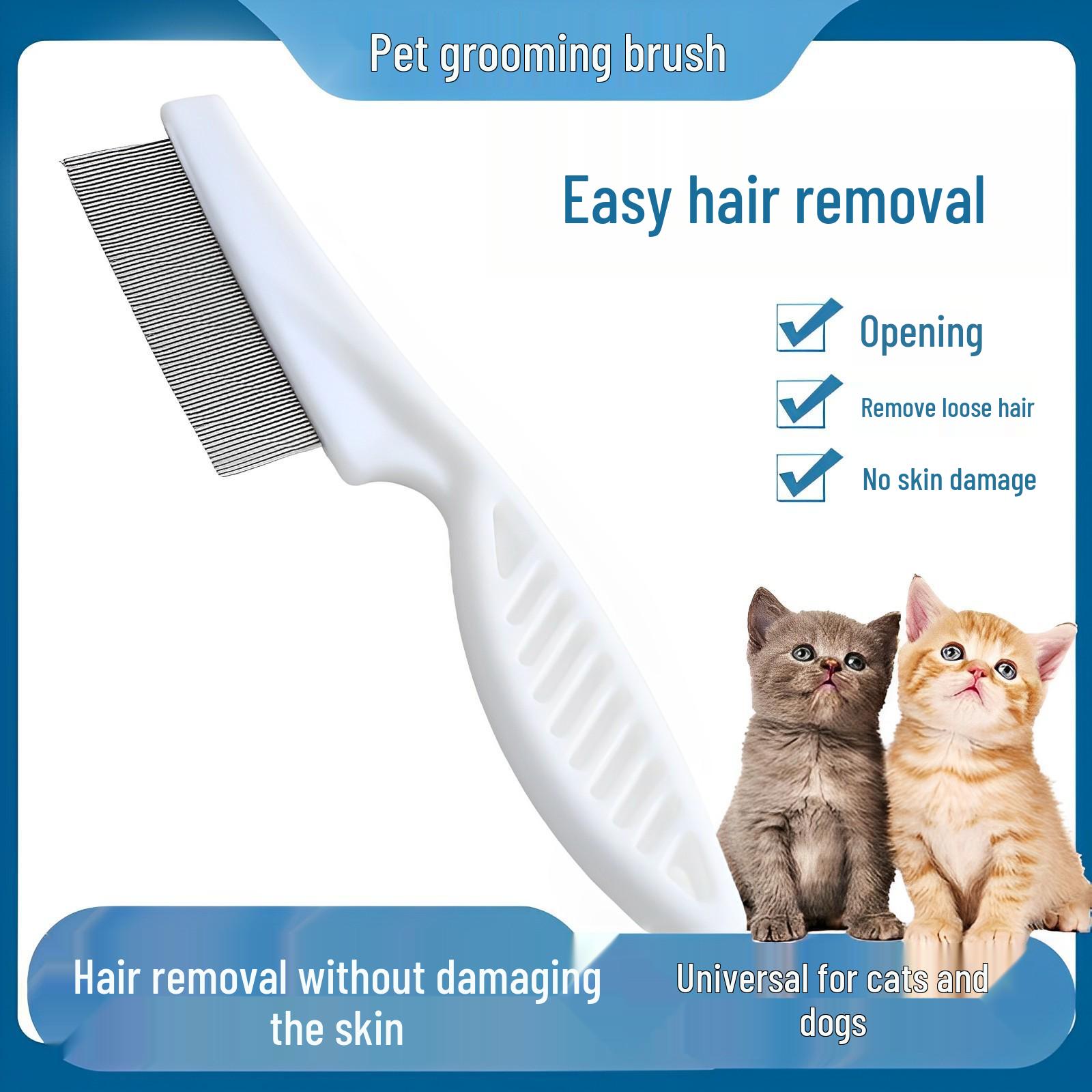 Pet Flea & Lice Remover Comb with Fine Teeth for Grooming & Loose Hair Removal Large