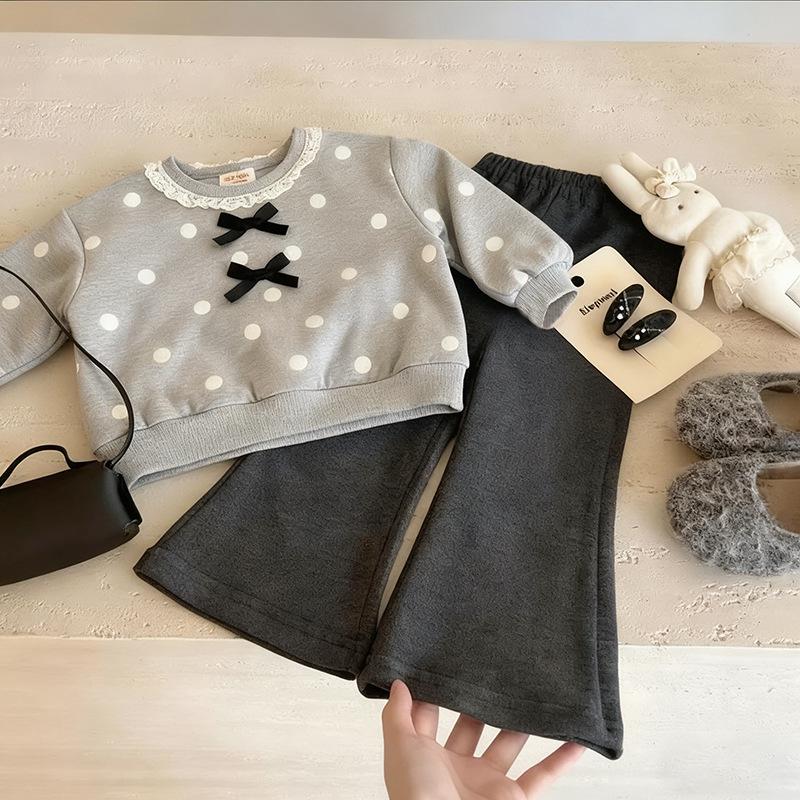 Girls' 2025 Korean Style Spring/Autumn Casual Hoodie Two-Piece Set