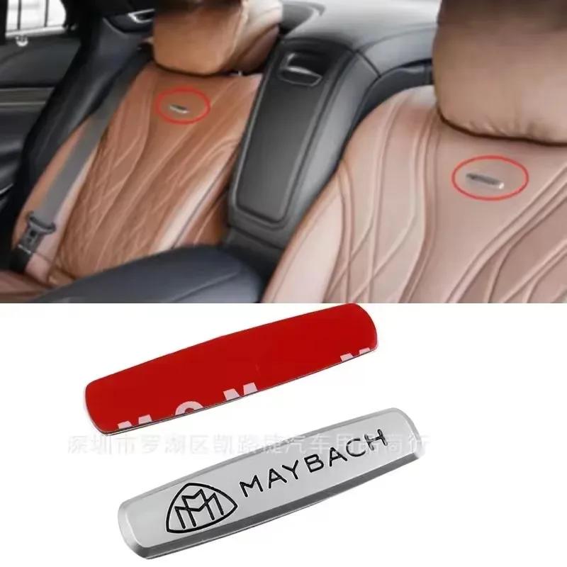 Car Wheel Cap Steering emblem Shell Sticker Chrome Emblem For Maybach Hood Lay Stand Logo S500 S600 V12 Side Fender Trunk Badge1 gos0