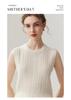 Lekasha Women's 100% Pure Cashmere Sleeveless Cable Knit Sweater for Autumn & Winter