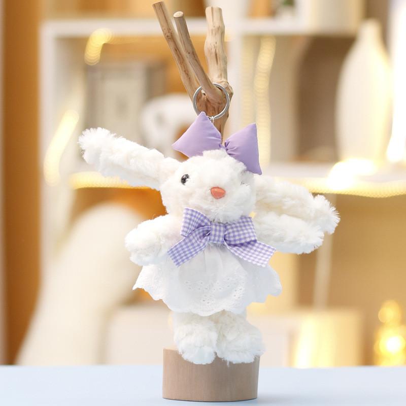 Cute Cartoon Bunny Plush Doll With Pp Cotton Filling For Bag Decor And Collectors