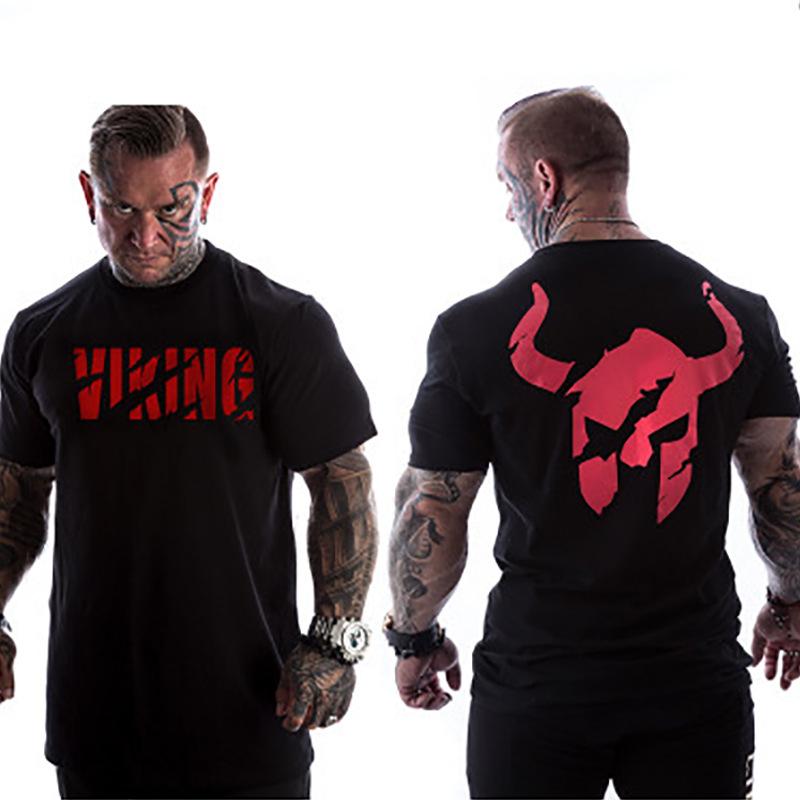 

Мужская хлопковая спортивная футболка с коротким рукавом 2022 года — модный европейский и американский стиль XXXL