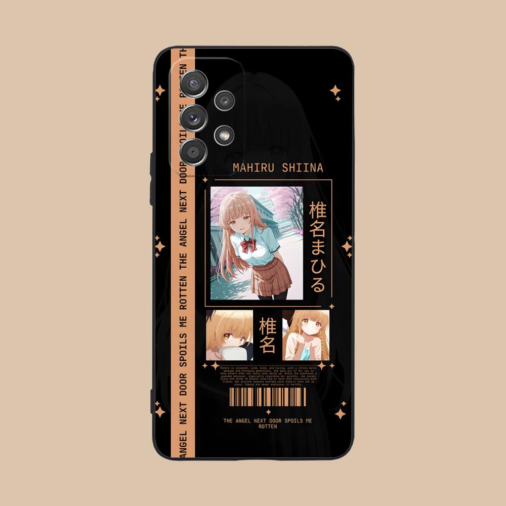 Angel Mahiru Shina Phone Case for Samsung Galaxy M55 54 42 35 34 33 32 23 22 15 14 13 12 F55 5G Soft TPU Shockproof Cover