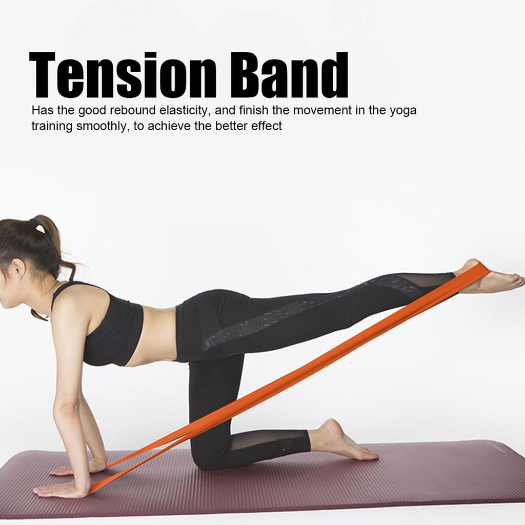 2,5 m Elastisches Spannband Dehnbares Krafttrainingsband mit Schnallen für Frauen Mädchen