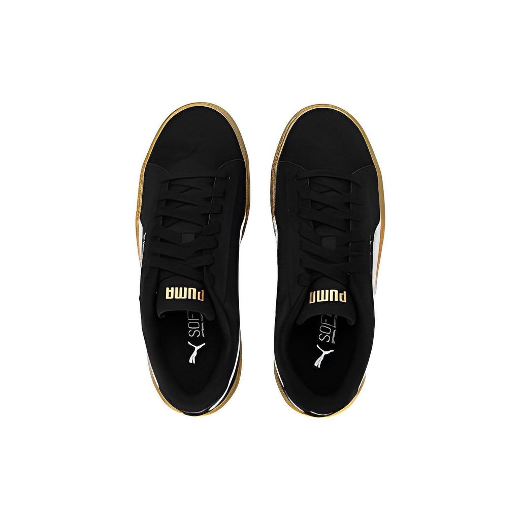 Puma Smash Platform V3 SD Womens Sneakers Black White 391942-02