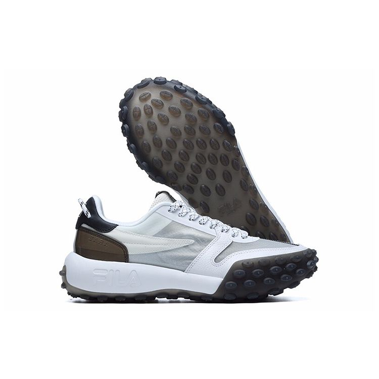 FILA Gara Round Toe Lace-Up Low-Top Dad Sneakers Women sneakers Cloud-White F12W124140FCW