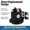 684-1261-212 Relé Interruptor Solenoide de Partida 12 Volts 4 Terminais Corrente 150A Máx 800A para Contator DC Trombetta PowerSeal c/ Suporte em L 684-1251-212