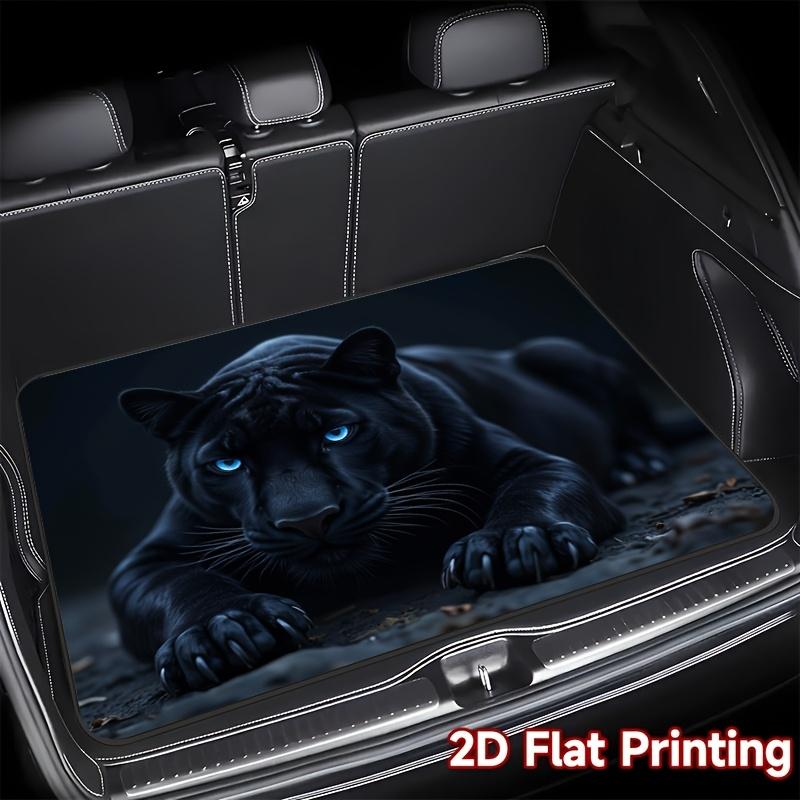 1pc 2D Plane Printing Trunk Mat for Festive Parties, Protective Pad Shadowpanther, Compatible with Various Car Trunk Liners
