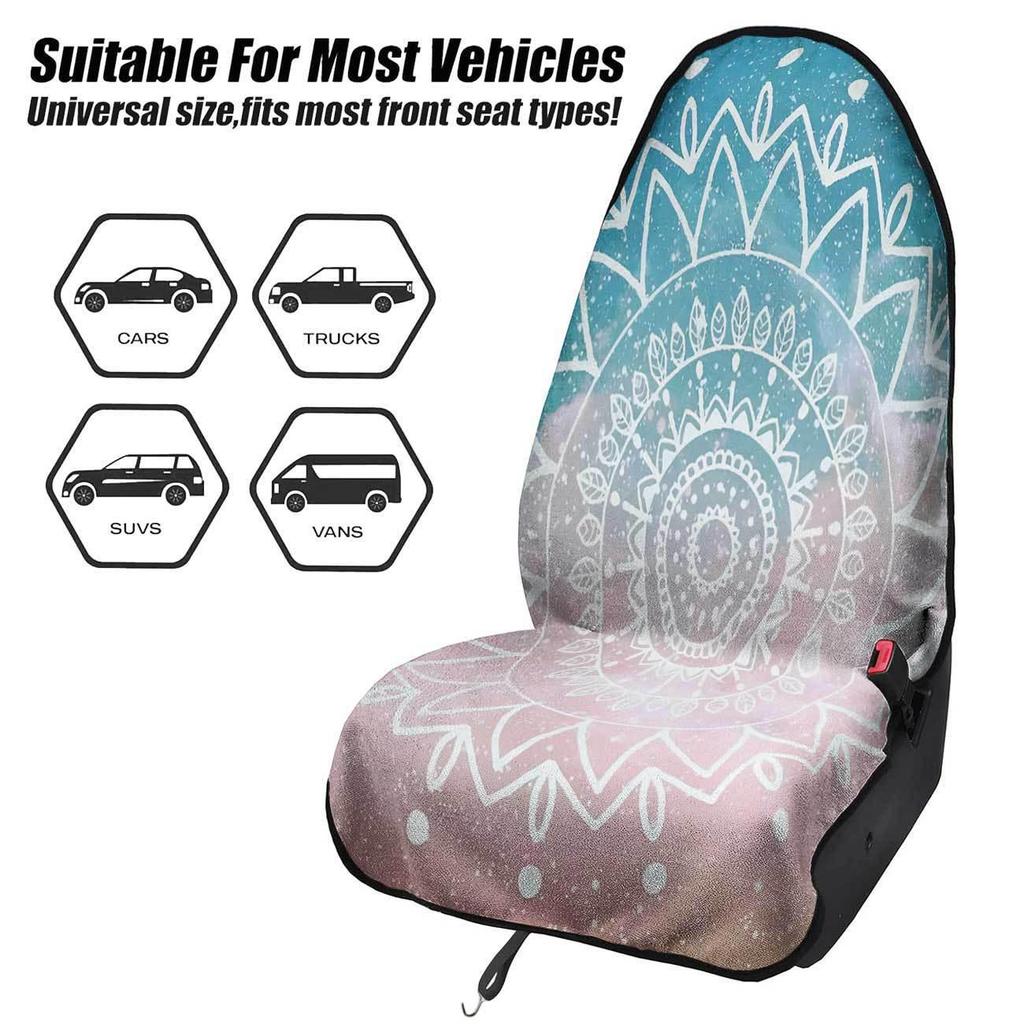 Universal Gym Workout Car Seat Protector Towel - All-Season Front Cover