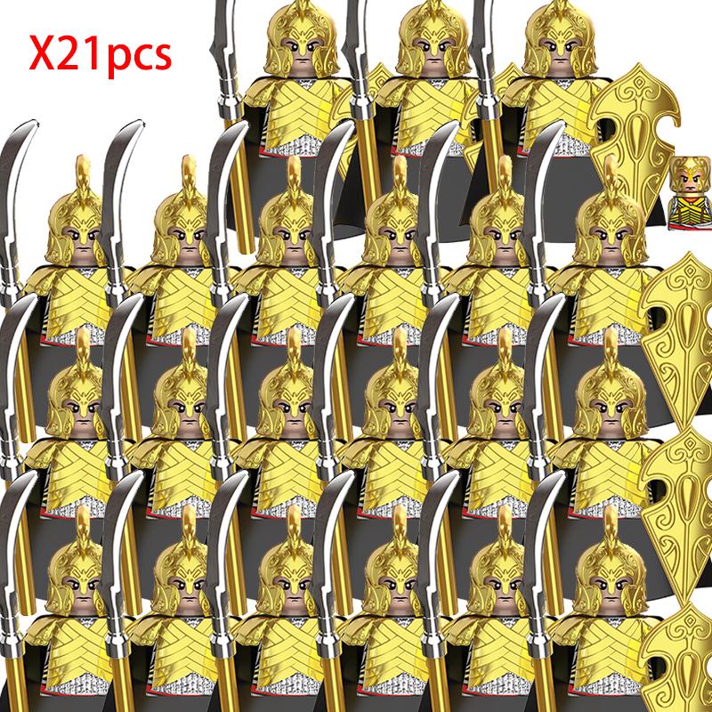 Lord Rings Elves Orcs Army Dwarf Rohan Mini Action Toy Figures Building Blocks Assembly Toys for Kids Birthday Gift