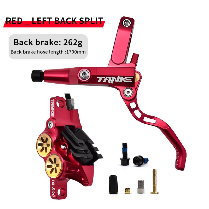 TANKE MTB 4 Piston Hydraulic Disc Brake 900/1700mm  4 Piston Resin Brake Pads Oil Pressure AM DH Road MTB Ultralight Disc Brake