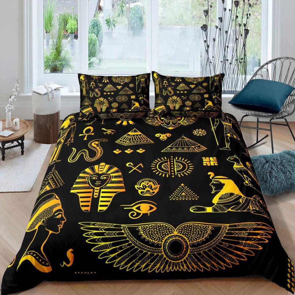 Marine Life Shark Three-Piece Quilt Cover 3D Digital Printing Bedding Set Bed Cover