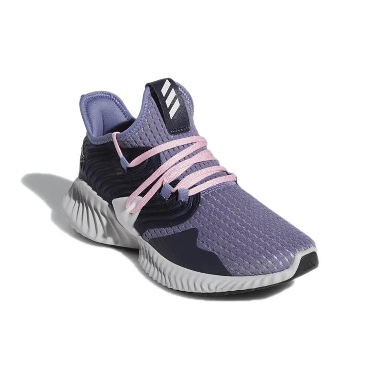 Adidas Alphabounce Instinct Slip Resistant And Breathable Low top Running Shoes Women's Purple Black D97288