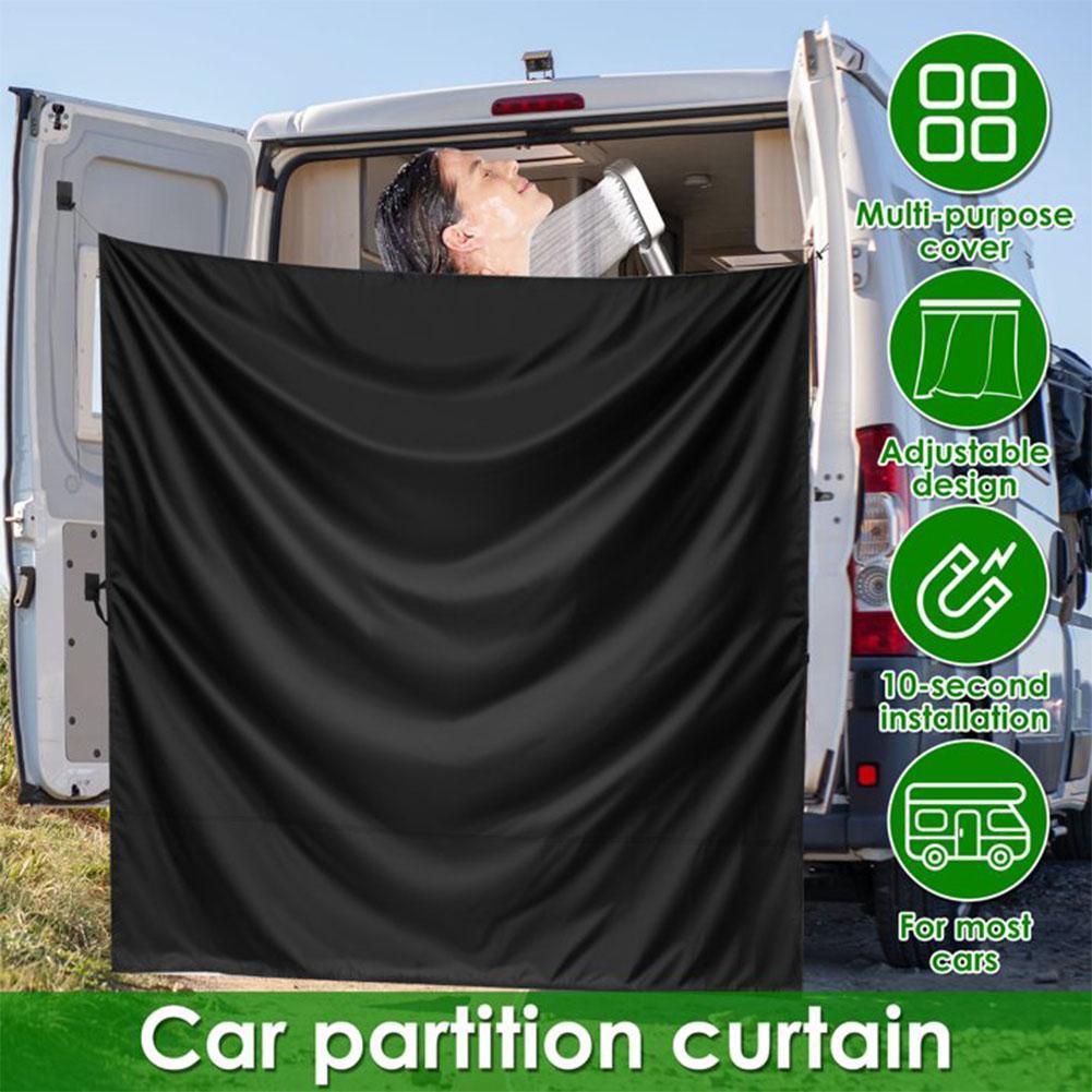Camper Van Rear Barn Door Privacy Curtains Cover With Hooks For Outdoor Shower Curtain Pure Cloth Sun Visor Blinds Shade Cover
