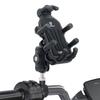 Motorcycle Phone Holder with Vibration Dampener & Secure Lock, Anti-Theft Motorcycle Phone Mount Handlebar Phone Holder