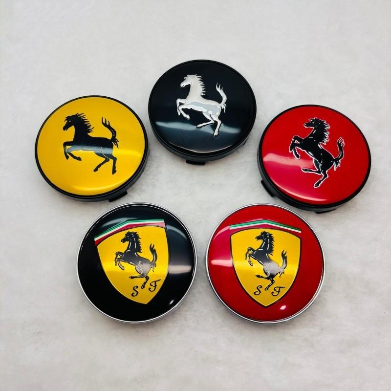 1 ks 60mm pro kryt kola vozu Ferrari Modifikace ocelového ráfku Univerzální Zlaté Logo Výstavní Znak Dekorace Samolepky Příslušenství