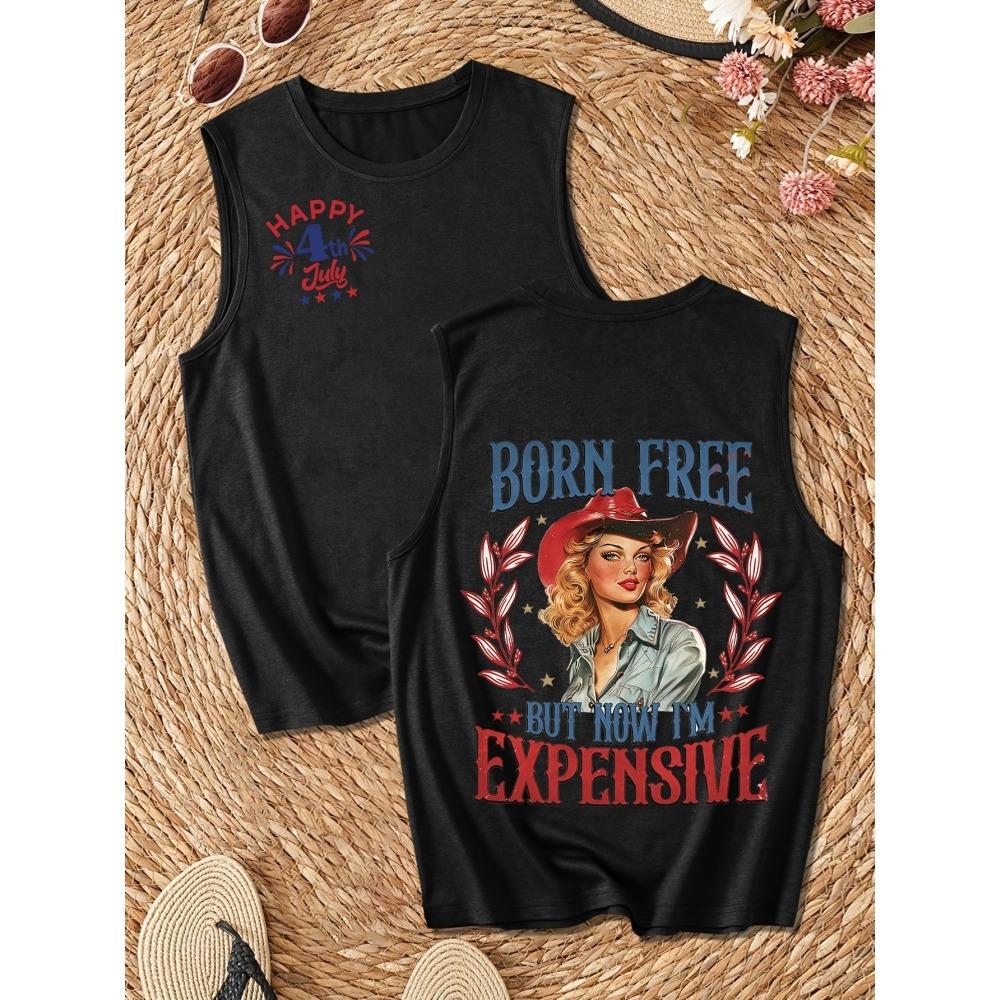 

Черная майка с принтом быка и дикой природы для женщин, уличная мода, женская футболка без рукавов, летняя повседневная женская майка 5XL