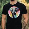 T-Shirt Herren Elefant Portrait Motiv Baumwolle Größe XS bis 5XL