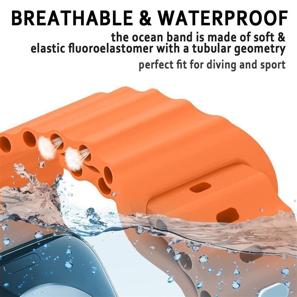 T800 Ultra Smart Watch 1.9” (4.8 Cm) Display Fast Charging Smart Ultra 8 Series Watch (Orange)