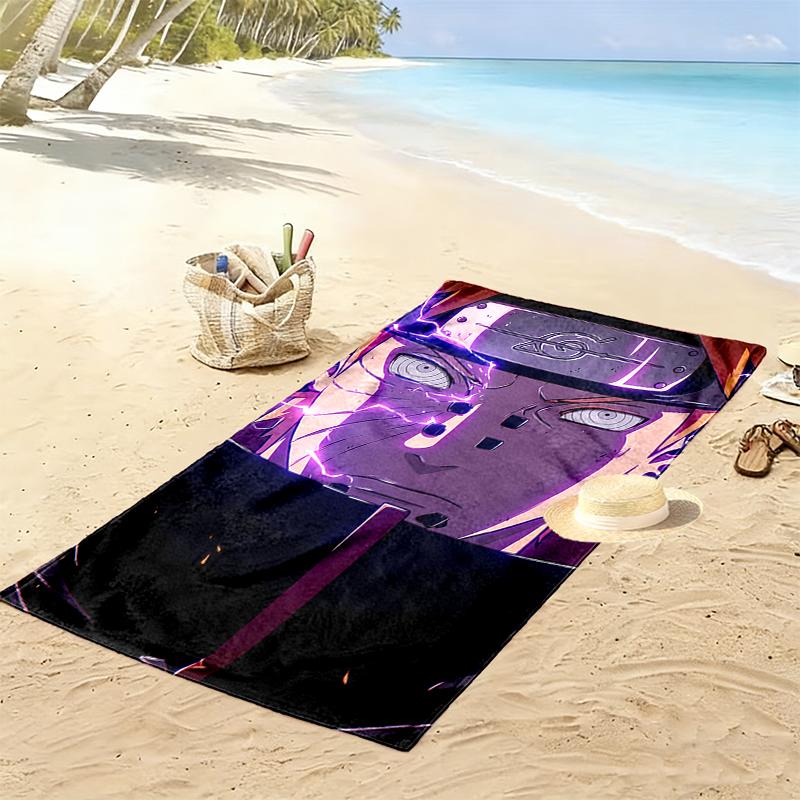 naruto Beach Towel, Multi-purpose Beach Towel Perfect for Camping and Beach Vacations