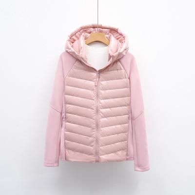 Autumn and Winter New Light Down Jacket Women's Simple Casual Hooded Outdoor Sports Running Fitness Top