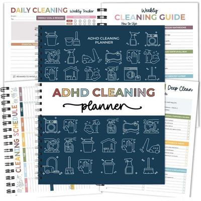 Stress-Free Housework ADHD Cleaning Planner Checklist Organizer  for ADHD Minds