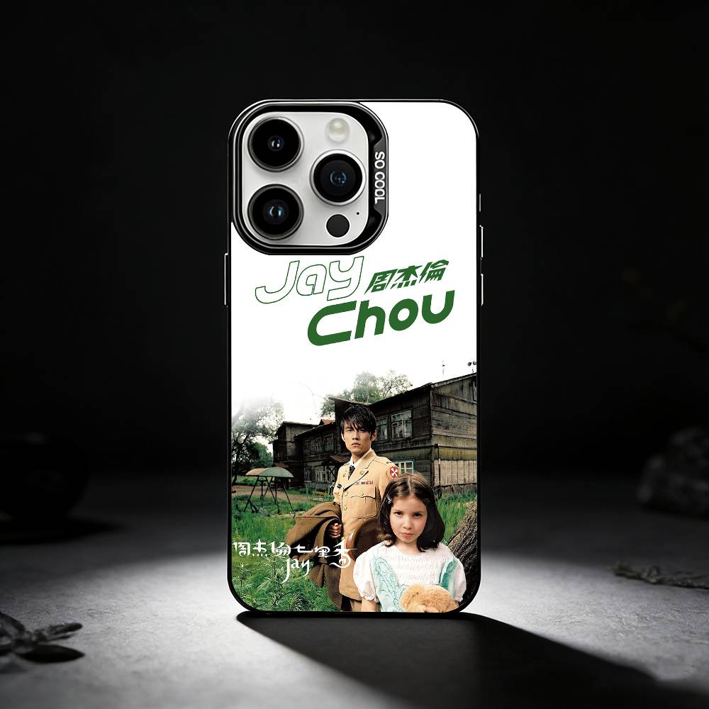 Singer Jay Chou Phone Case For iPhone 17,16,15,14,13,12,11 Plus,Pro Max,XS,Colored silver phone case
