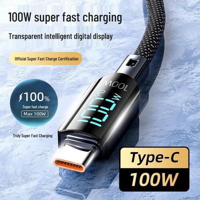 Inteligentny kabel USB-C 100W do szybkiego ładowania dla Apple, Huawei, Xiaomi i iPada