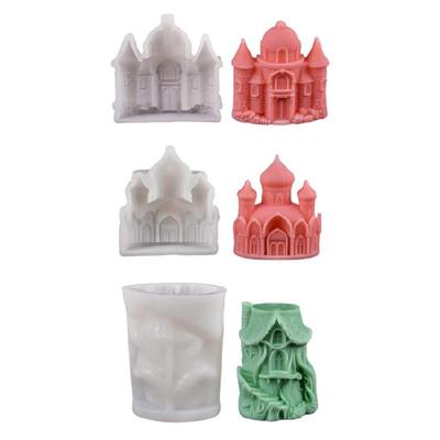 Moule Silicone Châteaux 3D Moules Ornementaux Châteaux Anciens Bougies Moules Moule de Coulée Moules Résine Époxy Fournitures Créatives