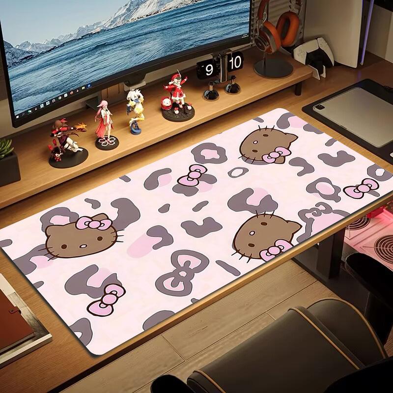 Hello Kitty2 Print Cushion Non-slip Laptop Tablet Big Mousepad XXL Mat Mini PC Playmat With Lock edge