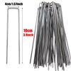 Landscaping Supplies U-Shaped Ground Pegs Heavy Duty Steel Garden Pins Galvanized Durable Landscape Staples Garden Tools