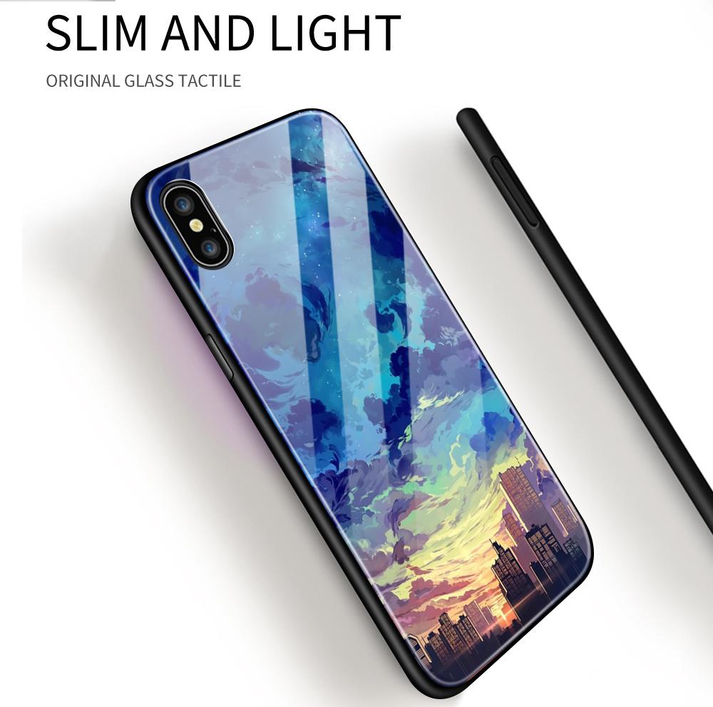Tempered Glass Phone Case For OPPO Reno13 Reno14 Realme 11 12Pro 14 GTNeo6 C21Y C53 C75 OnePlus Nord2 NordCE3Lite Soft Edge Shockproof Smooth Shell