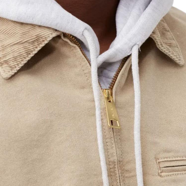 Carhartt WIP Detroit Dearborn Canvas 12oz (Summer) Jacket Dusty H Brown (Faded) Men Streetwear I026467-0ME-FH