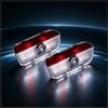 2 Pezzi Luci Portatili Wireless per Ombra Fantasma Portiera Auto Proiettore Logo di Benvenuto LED Lampada Per Porsche Boxster Cayenne Panamera Macan Cayman 911 918 996 917
