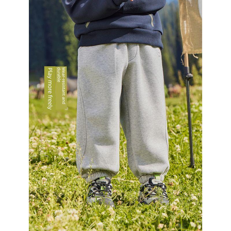 Boys' Simple Color-Blocked Sports Knit Pants 2026 New Spring and Autumn Children's Toddler Sweatpants Trendy
