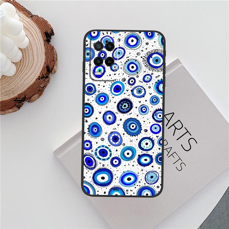 Nazar Boncuğu Evil Eye Case For Oppo A15 A80 A60 A40 A94 A54 A98 A78 A18 A38 A58 A16 A76 A96 A17 A77 A74 A57S Cover