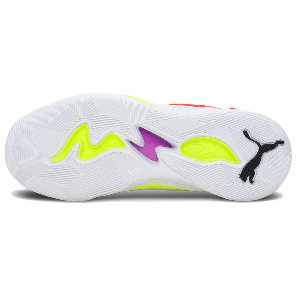 Puma TRC Blaze Court Biela Modrá Čerešňová Paradajka Unisex Tenisky 376582-01